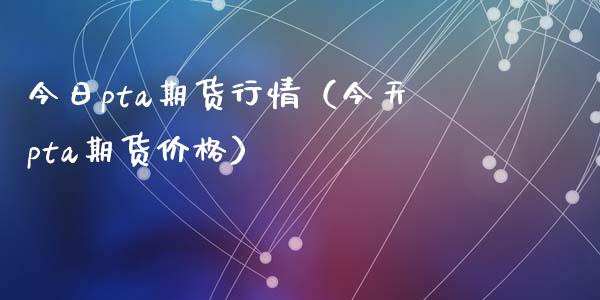 （2023年10月24日）今日PTA期货最新价格行情查询