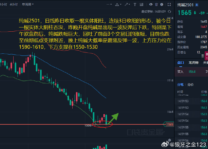 宏观带动反弹难以持续 纯碱回调风险积聚